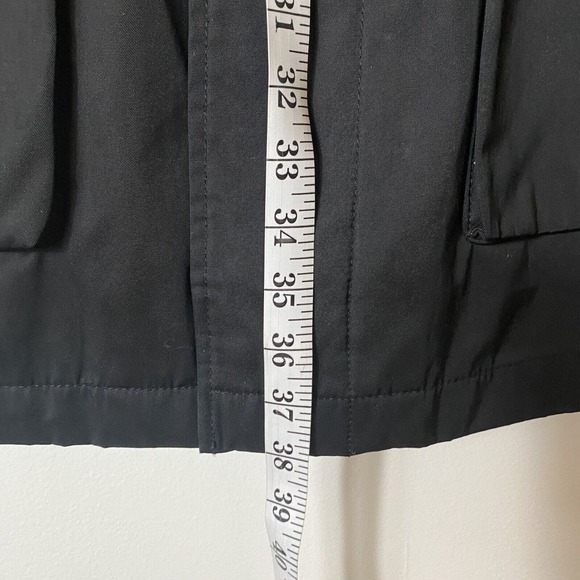 Strellson Men's Jacket Wooster Size‎ 50 Black Hidden Buttons Pockets Rain - Picture 5 of 16